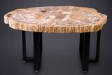 Gorgeous Indonesian Petrified Wood Table - Excellent Wood Detail #264872-2